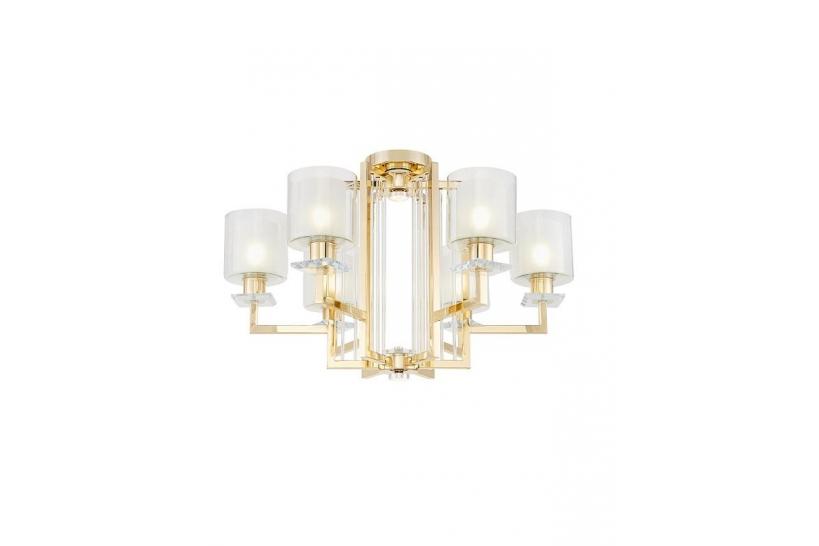 Lampada a soffitto dorata 6 punti luce MANHATTAN W6