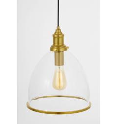 Lampada a sospensione vintage con paralume bordato ottone DOLOMIA