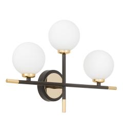 Applique a sfera art deco oro e nera MARSIADA TRIO NEO