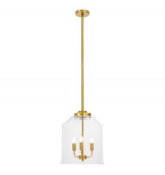 Lampadario vetro a bollicine e ottone moderno RALTON W3