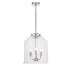 Lampadario a bicchiere cromo 3 punti luce RALTON W3