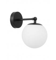 Applique a sfera snodabile nera FREDICA W1