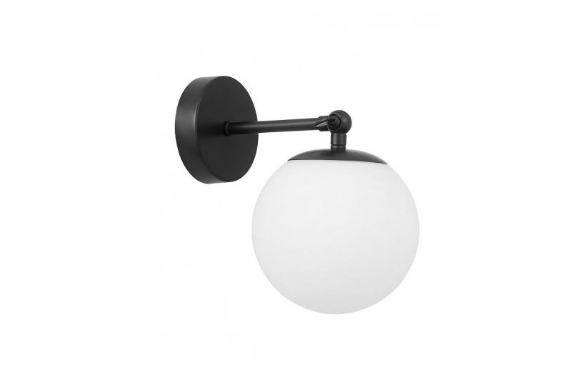 Applique a sfera snodabile nera FREDICA W1