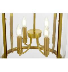 Lampadario a sospensione moderno a lanterna ottone ASCONA W4