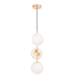 Lampadario a sfera 3 luci oro caldo STELVIO W3