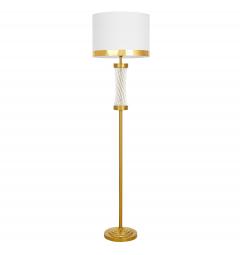 Lampada da terra bianca e ottone glamour VILLANOVA
