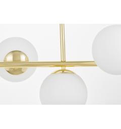 Lampadario a sospensione sfera bianca oro FREDICA W7