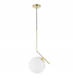 Lampada a sospensione dorata a sfera design SORENTO D20