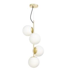 Lampadario a sfera 4 luci dorato STELVIO W4