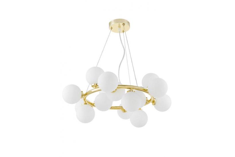 Lampadario a sfera circolare oro MARSIADA W15