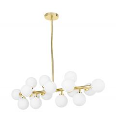 Lampadario a sfera con asta oro PETRICA W16