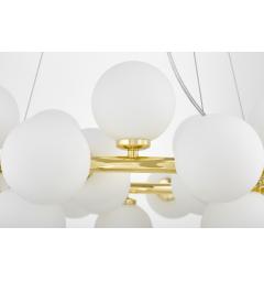 Lampadario a sfera moderno 40 luci oro MARSIADA W40