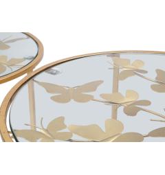 particolare vetro tavolini decorazione farfalle