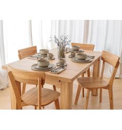 Tavolo da pranzo allungabile in rovere massello da 140 - 185 - 230 cm LANCIANO