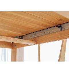 Tavolo rettangolare allungabile in rovere massello da 140 a 230 cm LANCIANO