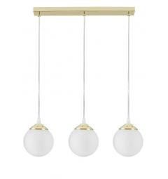 Lampadario tre sfere a sospensione oro FINO W3