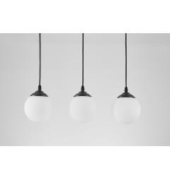 Lampadario nero tripla sfera FINO W3