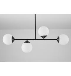 Lampadario a 4 sfere metallo nero moderno FINO W4