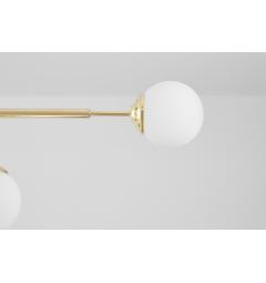 Lampadario a sfera oro con 2 attacchi a soffitto FINO W6