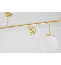 Lampadario a sfera oro con 2 attacchi a soffitto FINO W6