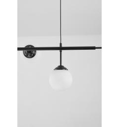 Lampadario a sfera nero 2 attacchi a soffitto FINO W6