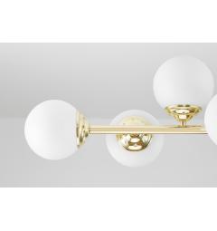 Lampadario glamour dorato a sfera 8 punti luce FINO W8