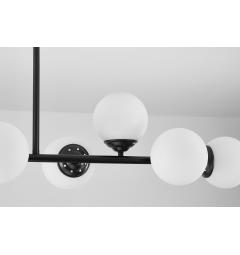 Lampadario a sospensione metallo nero 8 sfere FINO W8