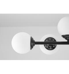 Lampadario a sfera nero 8 punti luce FINO W8