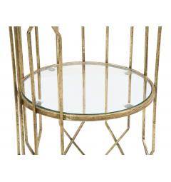 particolare struttura a gabbia tavolino