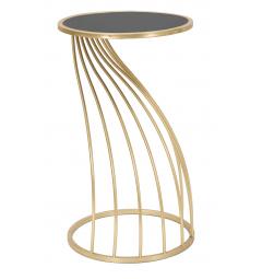 struttura decorativa dal design unico tavolino in ferro oro