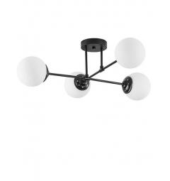 Plafoniera a sfera nera da soffitto FINO W4