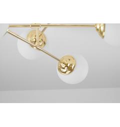 Lampada da soffitto glamour a sfera oro FINO W6