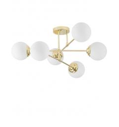 Plafoniera a sfera da soffitto oro FINO W6