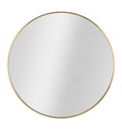 specchio design minimal in ferro oro