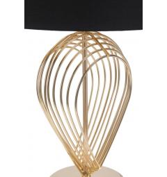 struttura con linee arrotondate oro lampada da tavolo