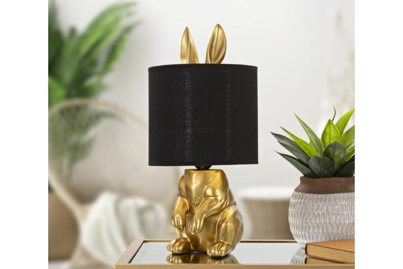 lampada da tavolo a forma di coniglio