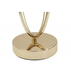 Particolare base in ferro oro lampada da tavolo
