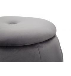 pouf paris color argento design elegante