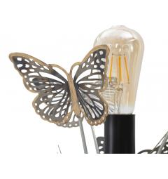particolare farfalle in ferro lampada da tavolo