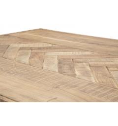 tavolo da pranzo con piano in legno di acacia