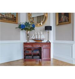 Mobiletto 3 ante e 3 cassetti per ufficio o studio in stile classico PRESTIGE C635A