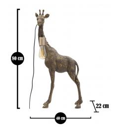 misure lampada a forma di giraffa