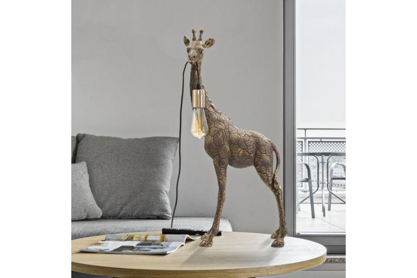 lampada da tavolo a forma di giraffa