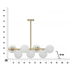 misure lampadario a sospensione Glamy 7 sfere