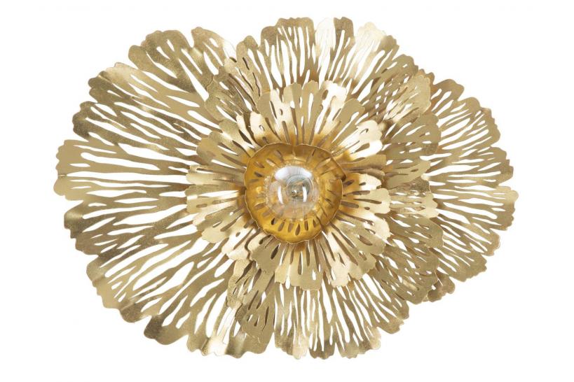 applique in ferro dorato fiore