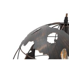 particolare della struttura in ferro lampadario industry