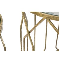 particolare struttura in ferro coppia tavolini