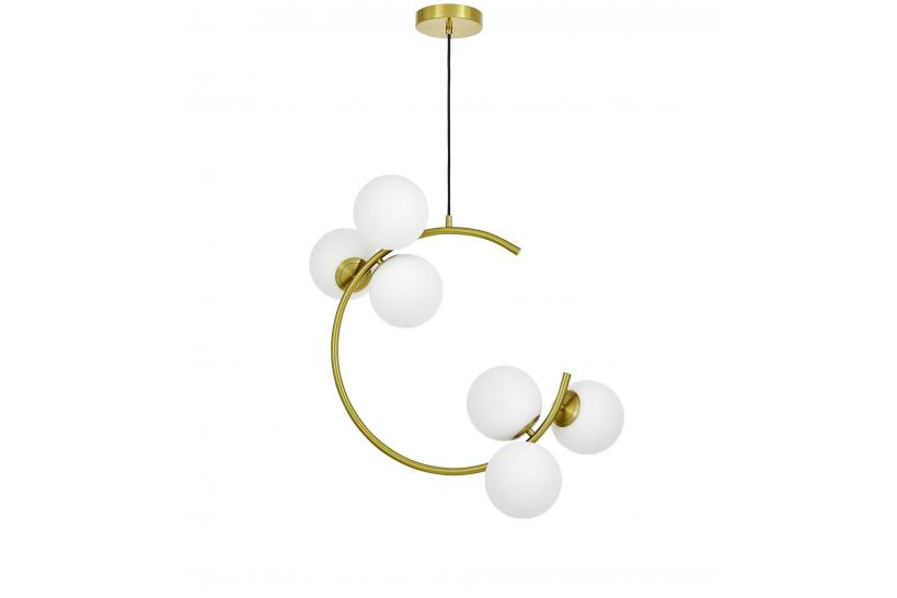 Lampadario design moderno ottone