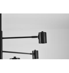 Particolare paralume in metallo nero lampadario dora w6