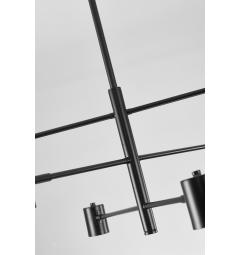 Lampada da soffitto dora w6 in metallo nero